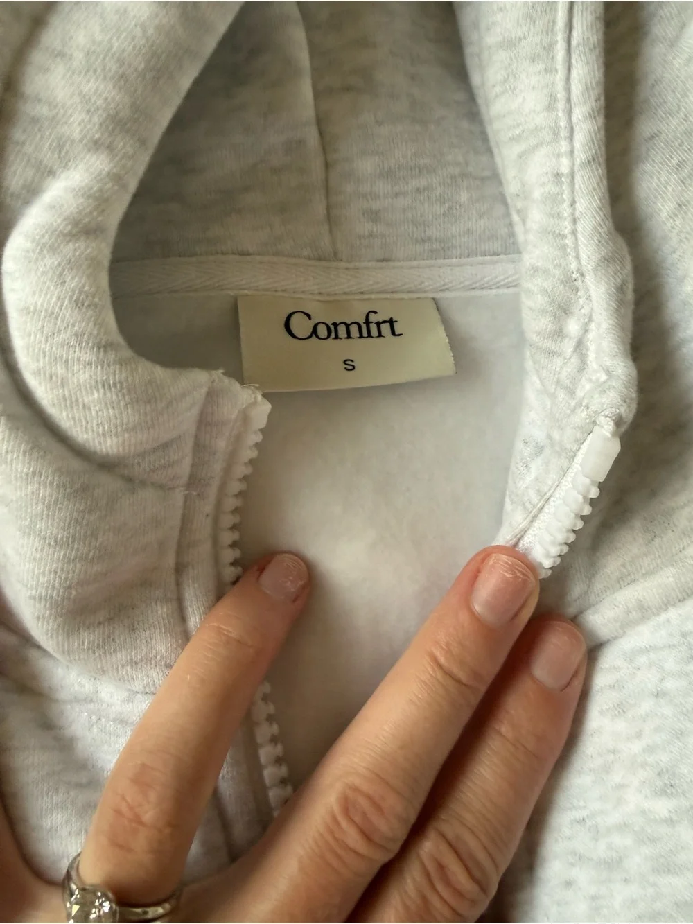 Comfort Zip Hoodie & Sweatpants Set in Light Gray - Picture 3 of 9